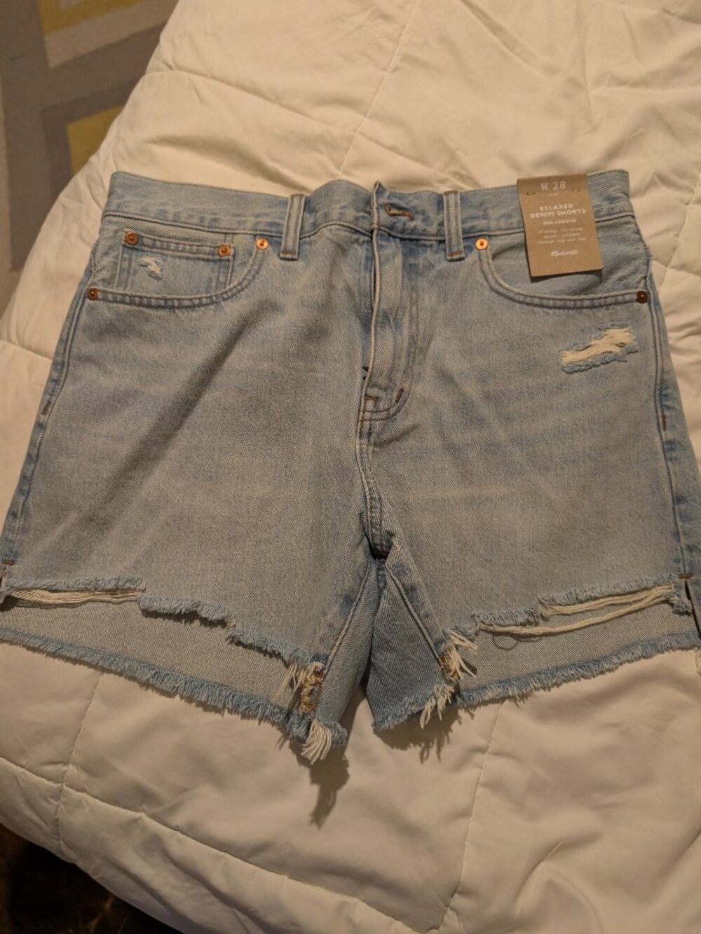 Madewell relaxed denim shorts